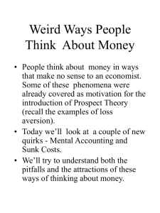 PowerPoint Presentation - Weird Ways People Think About Money