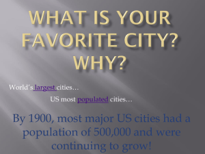 What is your favorite city? Why?