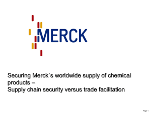 merck trade compliance and export control policy