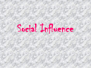 Social Influence - AP Psychology Community