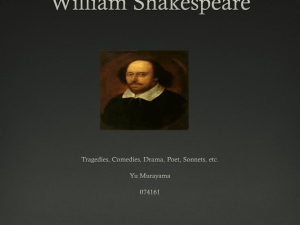 Shakepeare's Tragedy Presentation