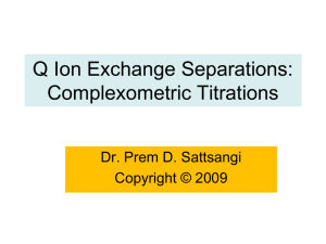 Q-Ion Exchange Separations