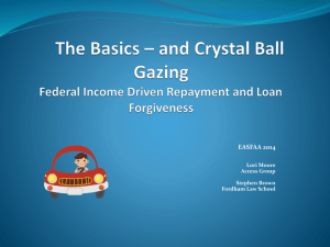 IBR * One Year Later and Public Service Loan Forgiveness