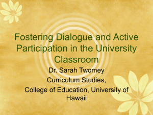 Leading a Classroom Discussion
