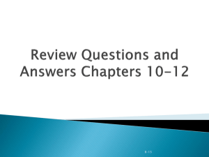 Review Q and A ch 10