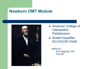 Newborn OMT Module 1st Year