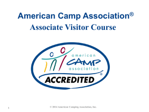 PowerPoint Slide Deck - American Camp Association