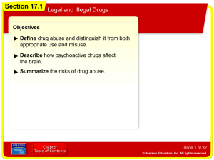 17.1 Legal and Illegal Drugs