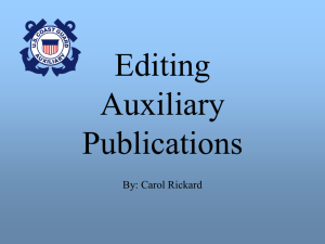 Editing Auxiliary Publications