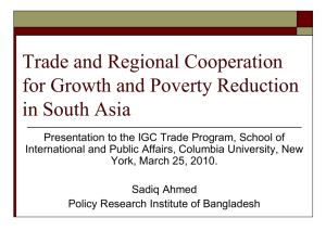 Making Regional Cooperation Work for South Asia's Poor