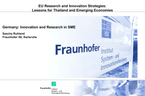 Germany: Innovation and Research in SME