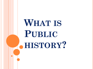 What is Public History - National Constitution Center