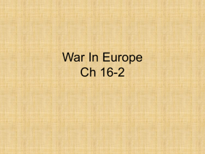 War In Europe Ch 16-2