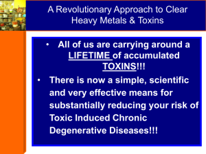 A Revolutionary Approach to Clear Heavy Metals & Toxins