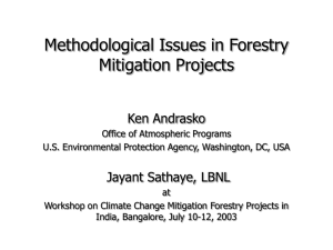 Forestry and Agriculture Sequestration Projects as Greenhouse Gas