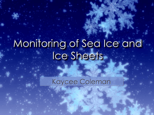Satellite imaging of sea ice