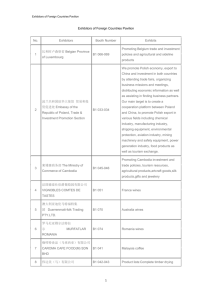 Exhibitors of Foreign Countries Pavilion Exhibitors of Foreign