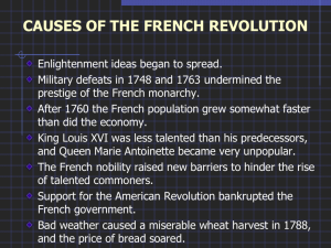 The Outbreak of the French Revolution