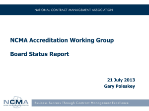 Board Brief 2014-06 Accreditation Working Group