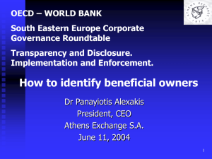 How do identify beneficial owners