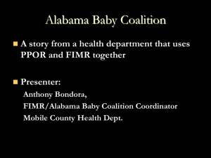 A story from a health department that uses PPOR and FIMR together