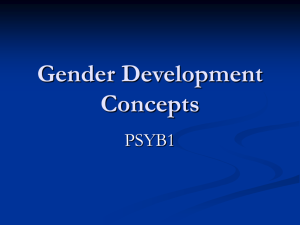 Explaining Gender concepts Lesson 1