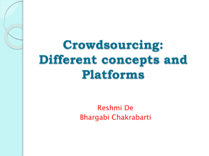 Crowdsourcing Presentation