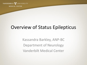 Definition of Status Epilepticus(Lowenstein DH. 1999)