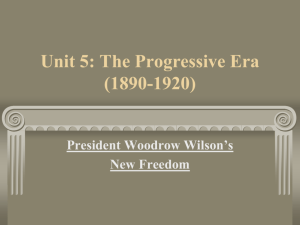 wilson's new freedom