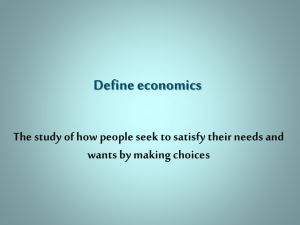 Define economics