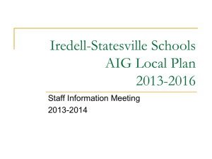 K-8 DEP - Iredell-Statesville Schools