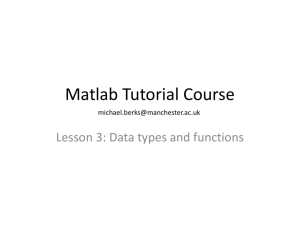 Matlab Tutorial Course
