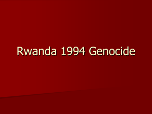 Rwanda 1994 Genocide