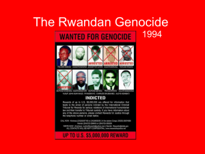 The Rwandan Genocide - Big Walnut Local Schools