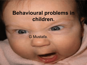 Behavioural problems in children and school refusal.