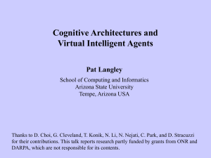 Cognitive Architectures and Virtual Intelligent Agents