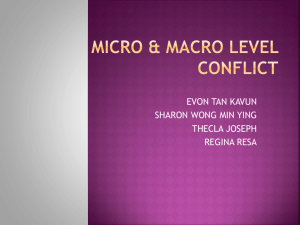 Micro & Macro Level Conflict presentation