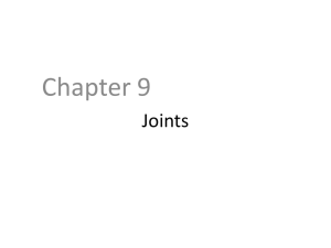 Joints - Chapter 9