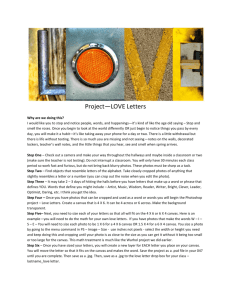 Love Letter Project - Maria Gatling Handout