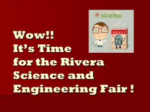 Science and Engineering Fair Presentation