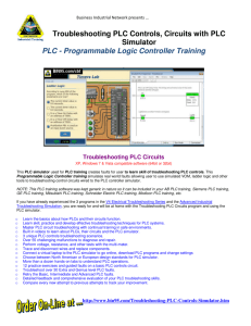 PLC Simulator Troubleshooting Training