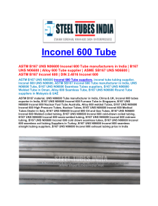 inconel 600 tube