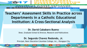 Dr David Cababaro Bueno_ Teachers’ Assessment Skills in Practice across Departments