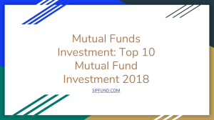 Top 10 Mutual Fund Investment 2018