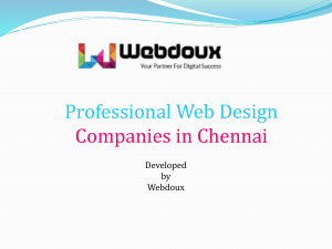 Best and Professional Web Design Companies in Chennai