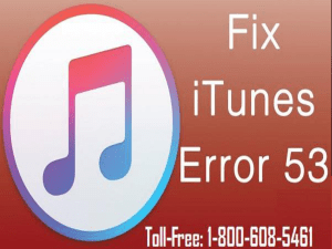 1-800-608-5461 How To Fix iTunes Error 53 On iPad? 