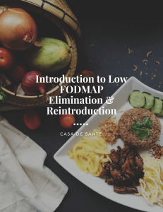 Introduction to Low FODMAP Elimination and Reintroduction by CasadeSante.com