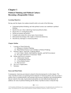 Ch01 Political Thinking and Political Culture - us government