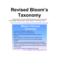 Blooms Tax