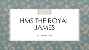 HMS The Royal James Persuasive Speech Powerpoint